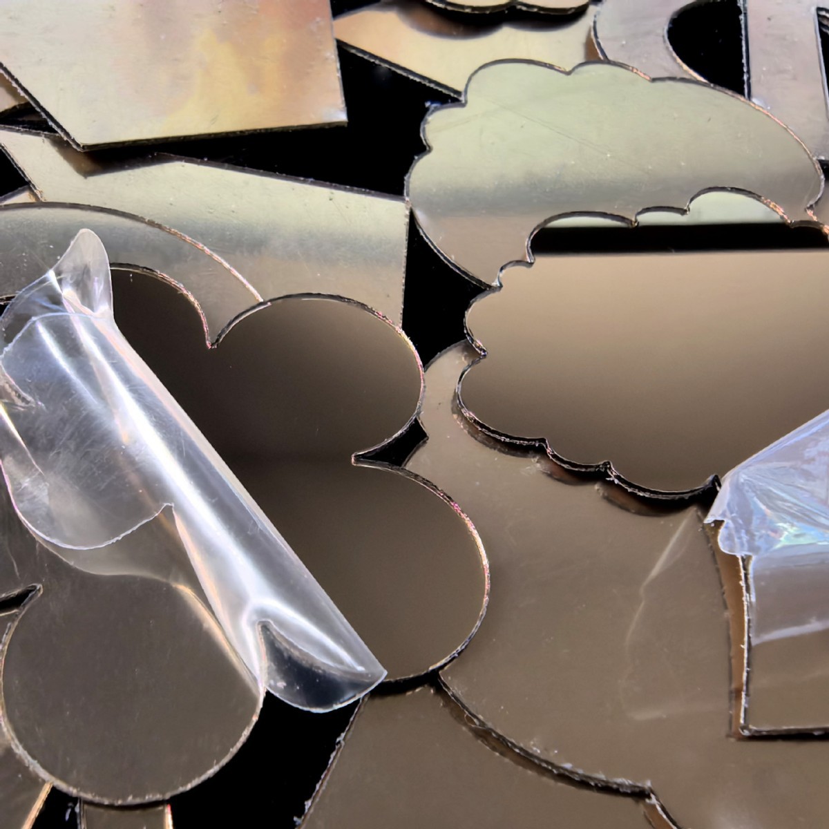 亚克力镜片贴膜PS镜片带胶塑料镜片定 做生产厂家直销有机玻璃镜