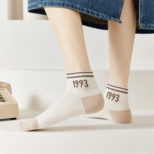 Women's Summer Thin Slip-On Socks, INSPopular Style, Versatile and Cute, Student Edition, Low Top, Short Length, Korean Style