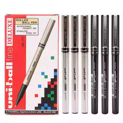 日本三菱 UB-177 ストレート液体ボールペンビジネスオフィス署名ペン学生 0.7 ミリメートルゲルペン水ペン