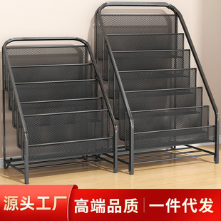 Book and newspaper shelf magazine shelf display shelf promotional materials shelf single-page display shelf storage floor newspaper shelf
