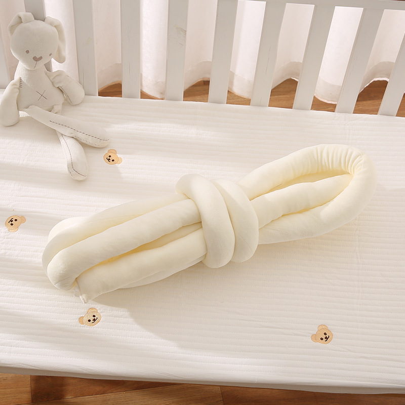 Cama de bebé ins cama de torsión perimeter tira de protección trenzada bebé cama de empalme para niños protector de tela trenzada para recién nacidos
