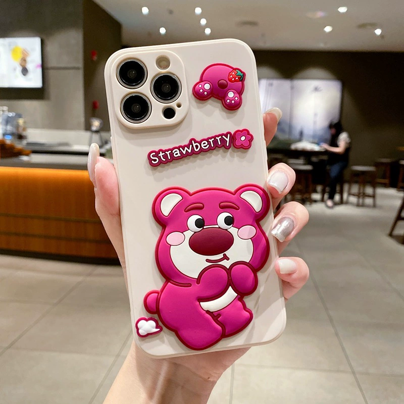 Huawei, honor, совместимый клубника, милый трёхмерный мультфильм чехол для телефона