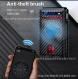 Мужской тактический кошелек из углеродного волокна, двойной магнитный RFID-блокирующий держатель для карт, держатель для удостоверений личности, всплывающий держатель для карт для мужчин