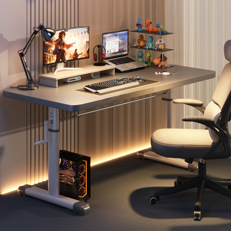 Hand Lifting Table Computer Desk Home Bedroom Study Desk Student Writing Desk Simple Desk Workbench