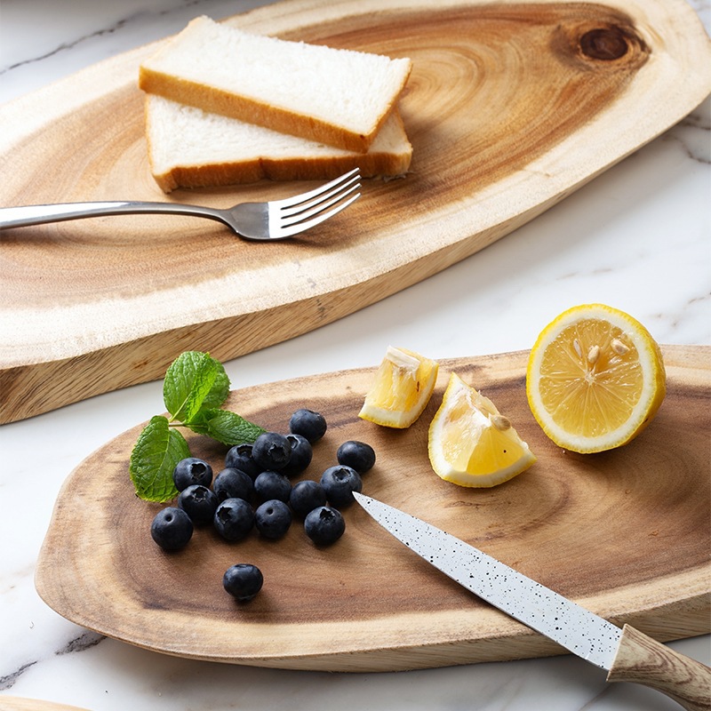 Fábrica directa irregular antideslizante corte de verduras madera de madera de corte de verduras domésticas madera de corte de verduras