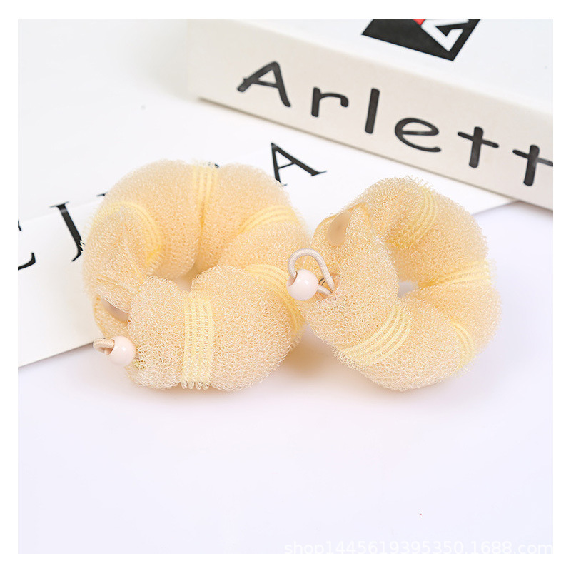 韓版飾品髮飾盤發器 美發竹節毛毛蟲盤發器頭花苞丸子頭盤發批發