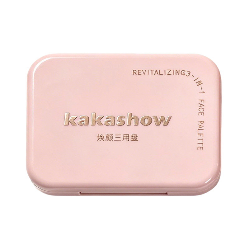 Xirui kakashow rejuvenecimiento de la cara, blush de tres usos, blush de ojos, brillo mate, blush multipropósito, cosméticos transfronterizos