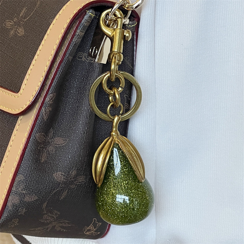 Cute, Streetwear Style 1 Piece Alloy Resin Fruit Spring Ring Trigger Clasp Closure Bag Charms