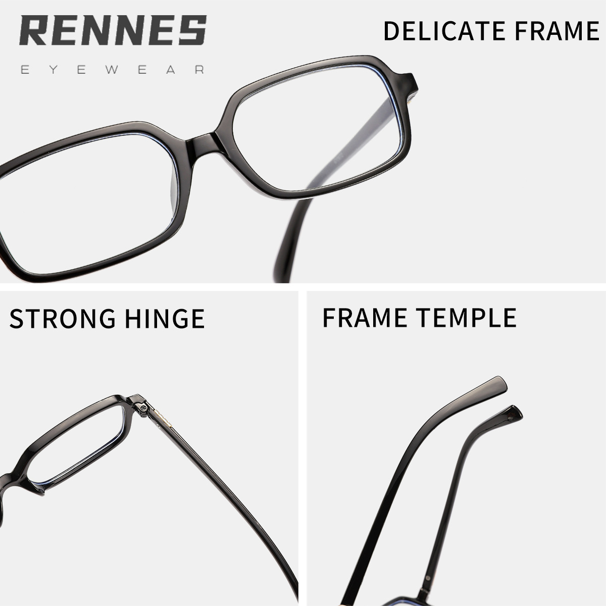 2025 nueva versión coreana transfronteriza de gafas antiazules de montura cuadrada pequeña para hombres y mujeres pueden equiparse con gafas de montura de miopía Glasses