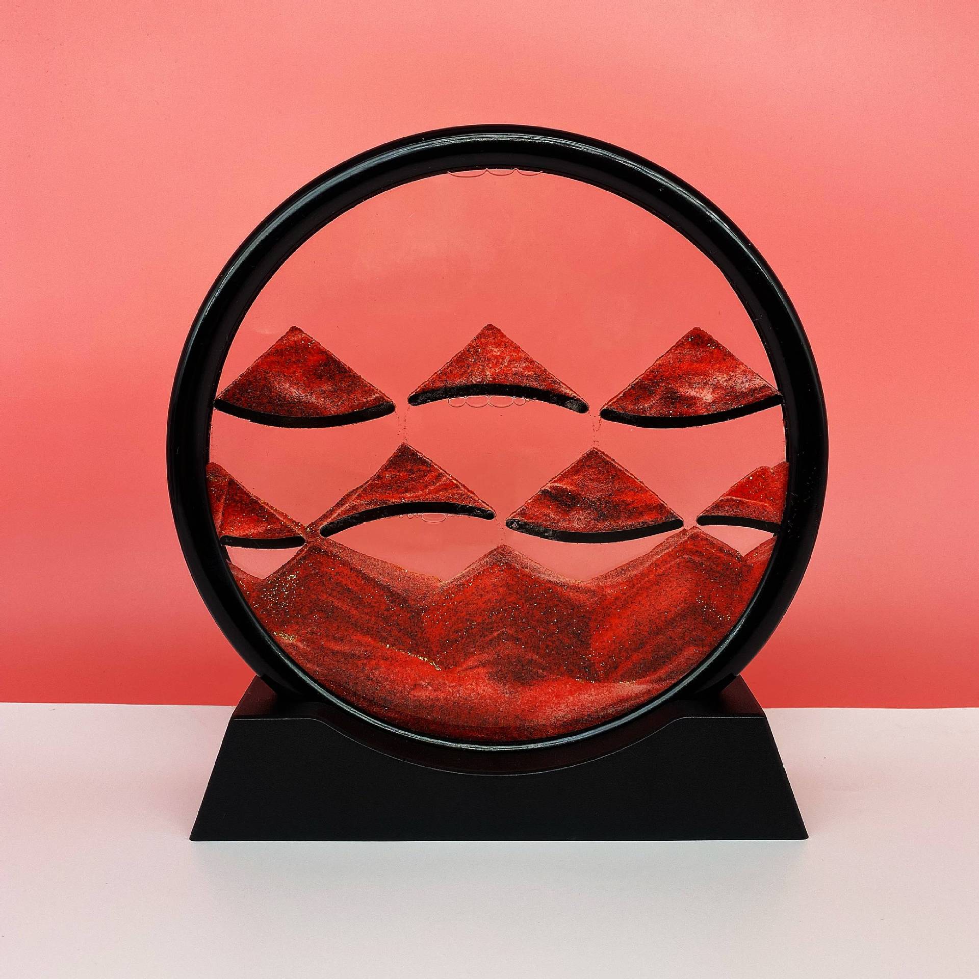 작은 언덕 블랙 프레임 5 인치 붉은 모래