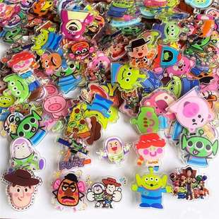 Scooter Sticker Toy Story Acrylic 4cm Car Sticker Motorcycle Battery Car Windshield Clip Edge Decoration