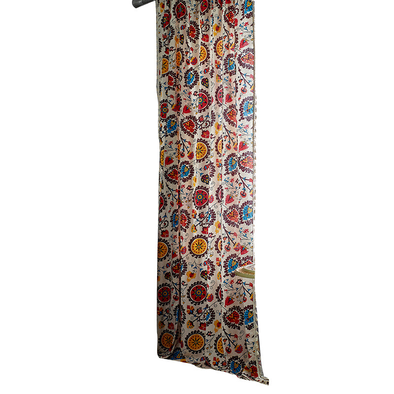 Beiger Vorhang Im Boho-stil Mit Quasten Für Wohnzimmer_voghion.com