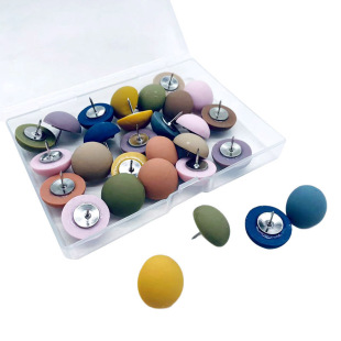 Factory Direct sales creative semicircle half pill pushpin cute resin photo wall DIY push nail cork board ground pushpin