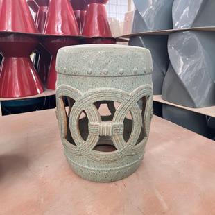 Kiln-changing Ceramic Stool Ceramic Drum Stool Porcelain Stool Blue and white American European Style New Chinese Style Round Stool Guzheng Stool Shoe Changing Stool Sitting Stool