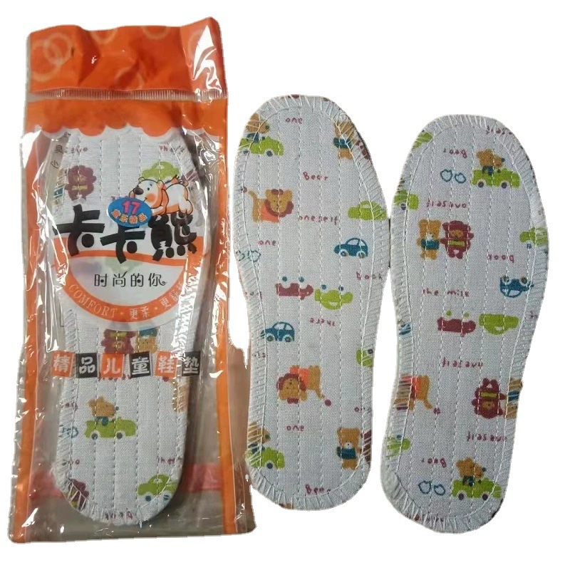 Мультяшный медведь Пот впитывающая дышащая детская стелька четыре сезона доступны Производители оптовые детские стельки