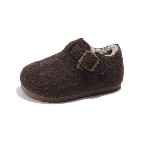 Fashionable warm lined puffy snow boots for girls, winter new style, versatile princess shoes, Korean version, cotton shoes