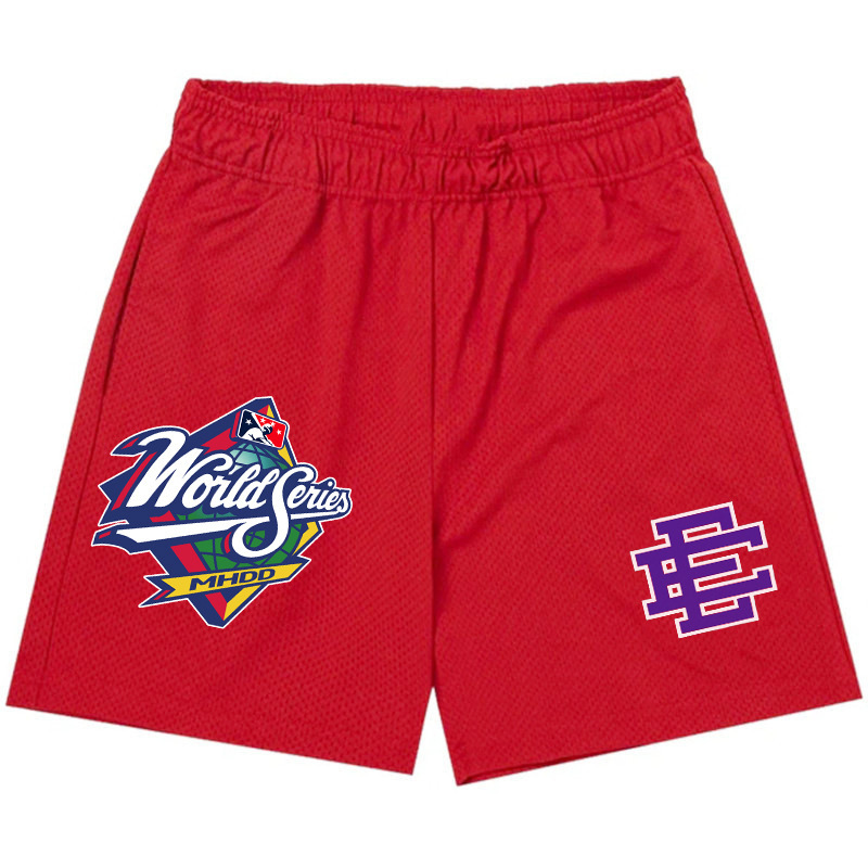American Trendy Brand Baseball League Shorts Men's and Women's Sports Mesh Pants Breathable Quarter Pants Beach Pants Basketball Pants