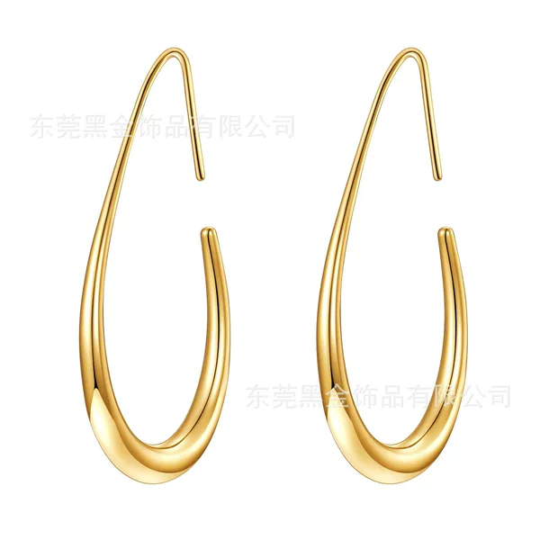 Cross-border Amazon best selling egg-shaped ear hanging trend fashion elegant earrings ins wind ear jewelry wholesale