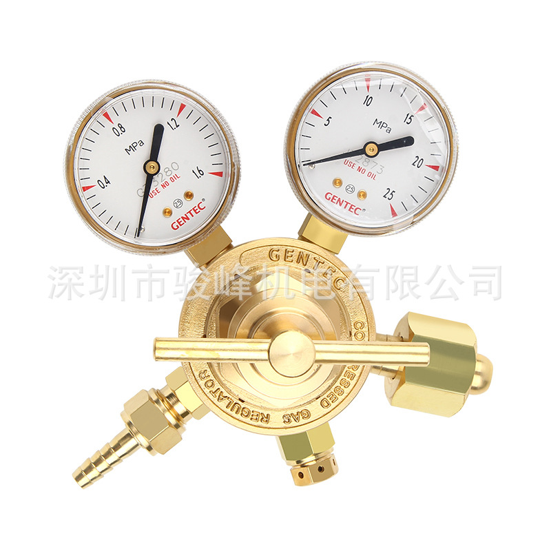 美国上海GENTEC捷锐452X、452Y氧气表减压阀钢瓶减压器乙炔表