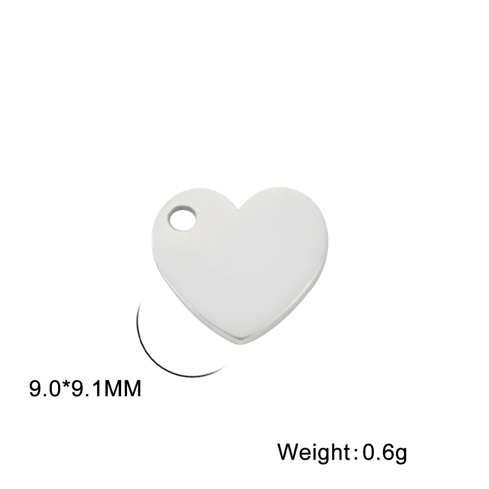 Polished Finish 1 Piece Stainless Steel 18K Gold Plated Heart Shape Polished Pendant