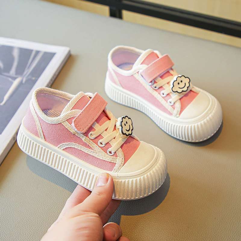 Children's cloth shoes, sneakers for boys, low fashionable universal cartoon footwear