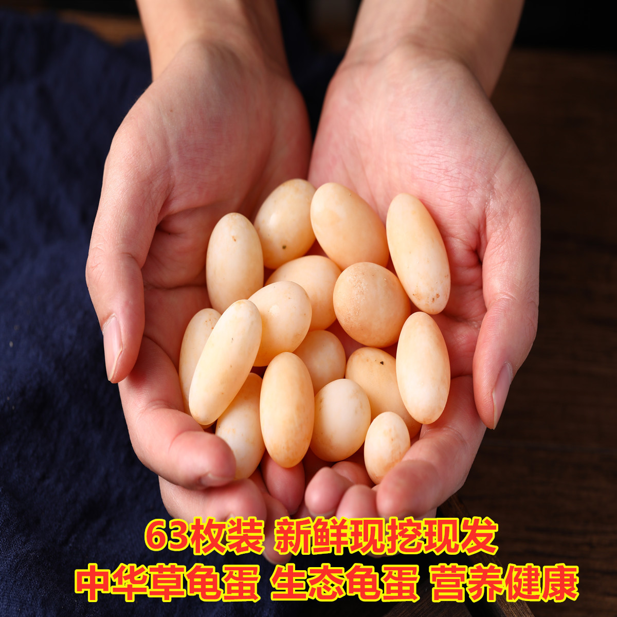 [ 63 edible China Tortoise fresh Turtle eggs China Tortoise Laogui Nutrition
