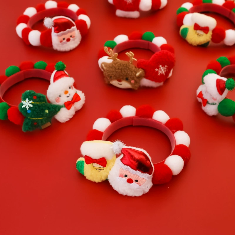 Рождественский шерстяной шар для домашних животных ошейник собаки шеи кошки праздничные украшения
