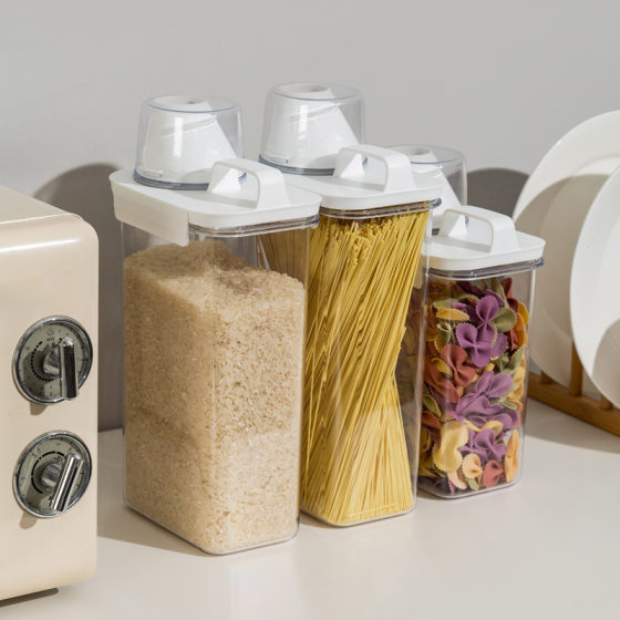 Dry snacks fresh-keeping box kitchen storage tank new coarse cereals sealed tank moisture-proof coarse cereals insect-proof sealed box