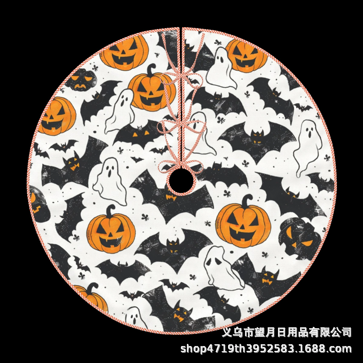 Кроссбордная сеkс Halloween елочная юбка новая фланелевая линя рождественские украшения тыква призрак летучая мышь черная кошка ведьма