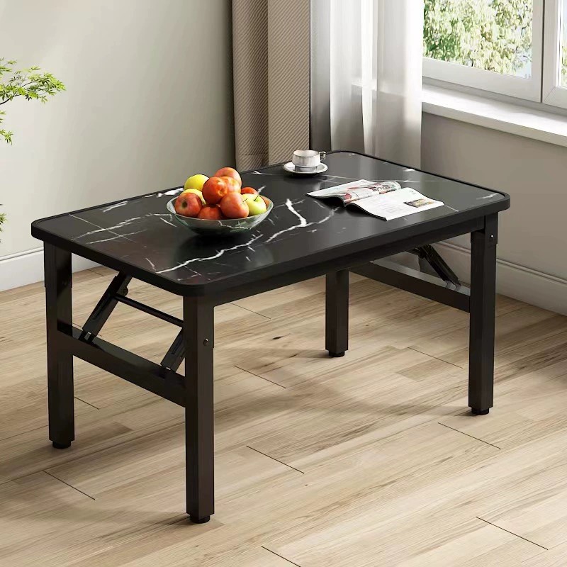 Household Installation-Free Folding Small Dining Table Simple Square Folding Table Living Room Dining Table Simple Rental House Household Low Table