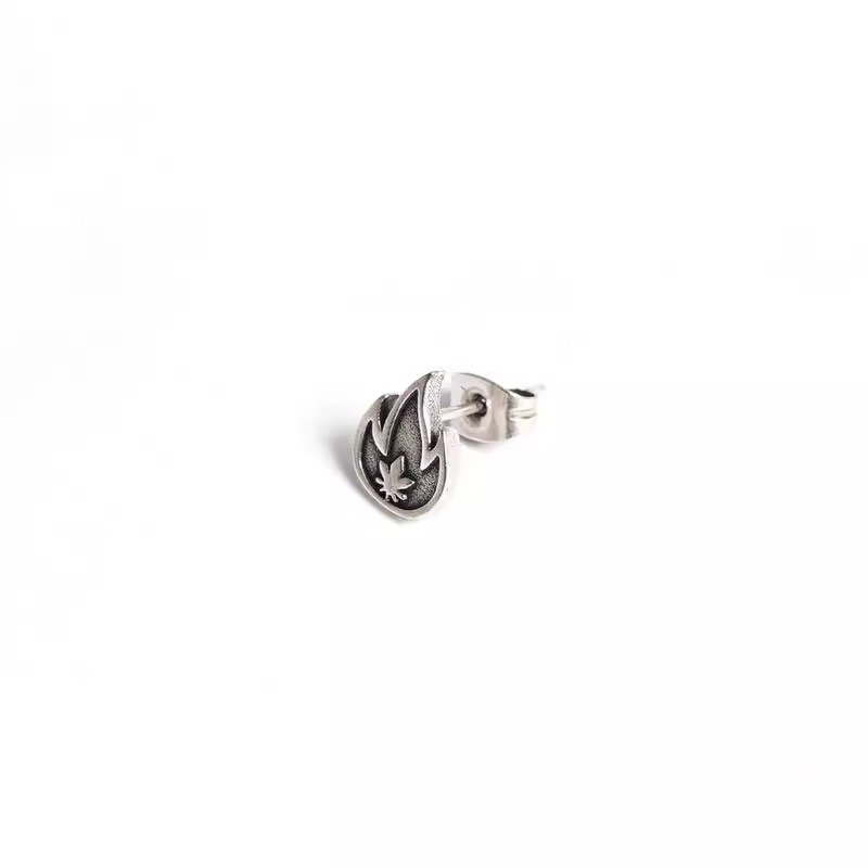 Cool Minimalist Men's Stud Earrings Stainless Steel Hypoallergenic_voghion.com