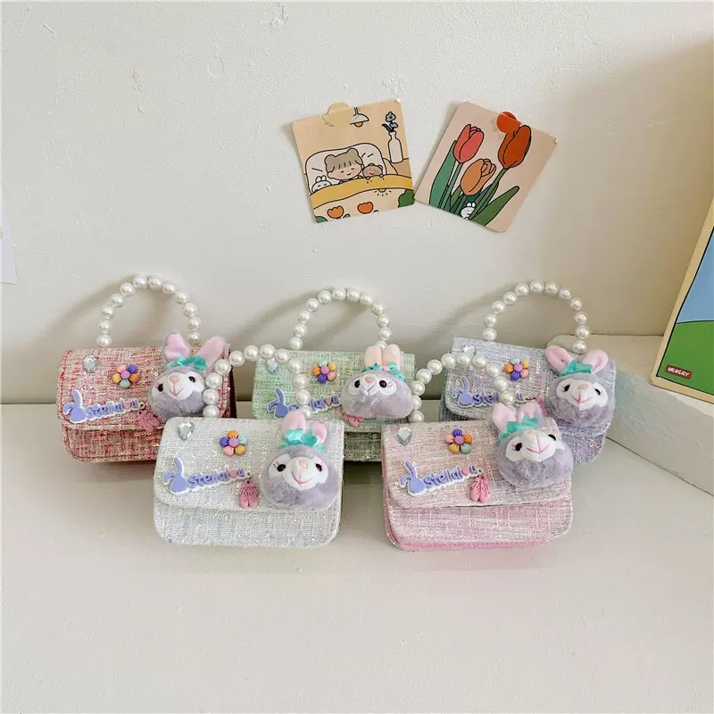 新款星黛露包包洋气公主手拎包时尚百搭儿童斜挎包网红女孩单肩包