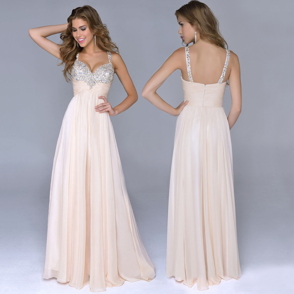 2024 Amazon Ebay Women's Suspender Sequin Evening Dress Hosting Annual Meeting Elegant Chiffon Suspender Dress