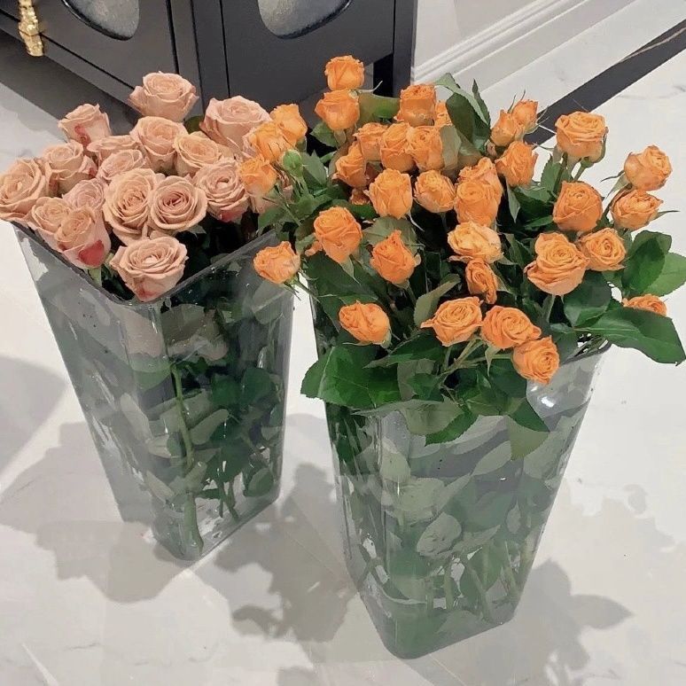 Large Transparent Acrylic Flower Vase for Home Use, Suitable for Florists, Deep Water Flower Arrangement and Flower Tube for Cross-Border Shipping