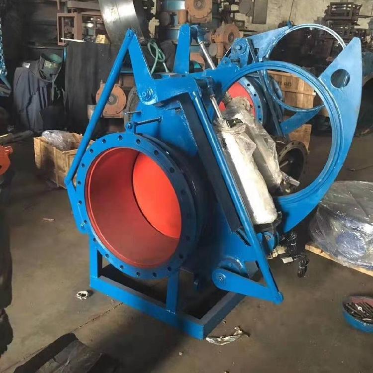 F643X-6C 气动扇形盲板阀 气动眼镜阀 翻板阀 扇形阀 气动盲板阀