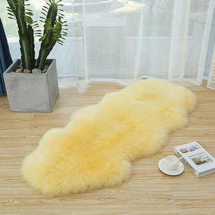 Manufacturer Sheepskin Cushion Sofa Cushion Bedside Carpet Bedroom Fur Integrated Carpet 1.5 Pure Wool Bay Window Cushion