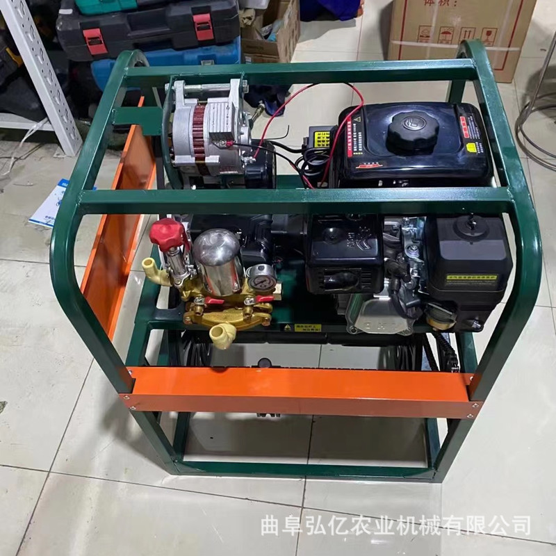 大功率汽油手推打药机梯田遥控自动放管缠管喷雾器消毒防疫弥雾机