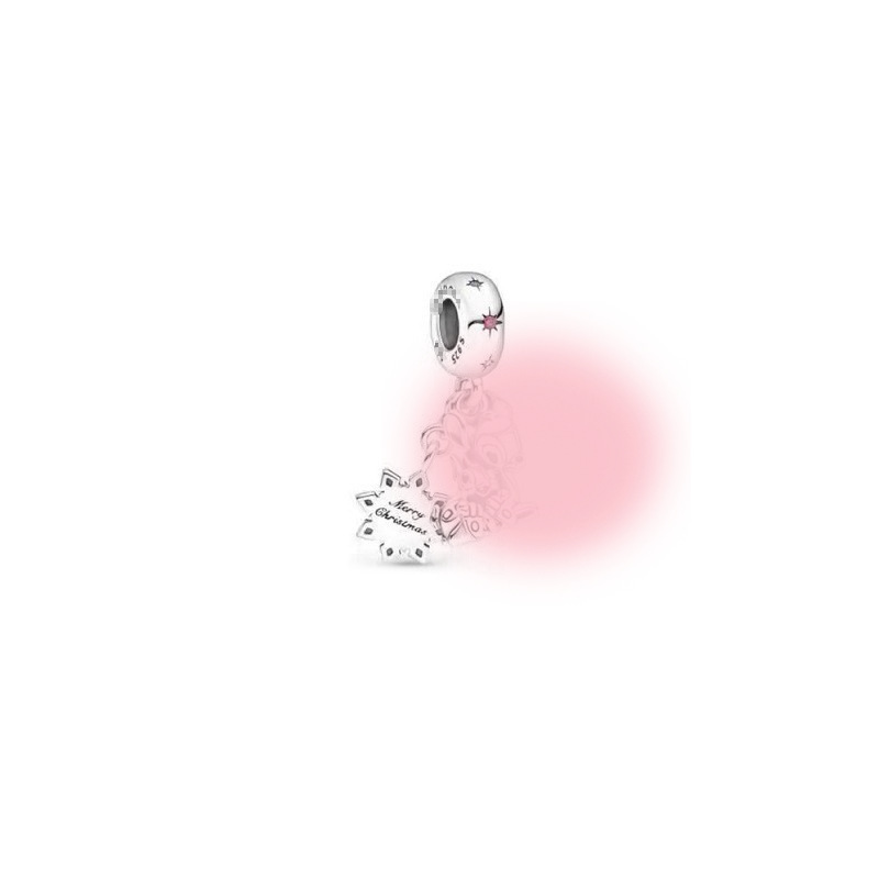 潘家多拉925纯银天使之翼水晶球吊串珠DIY配件珠子|undefined