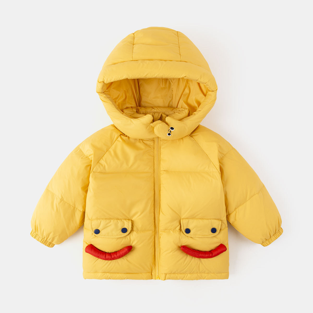 [Serie Smile] chaqueta de plumón de pato bebé chaqueta acolchada de algodón para niños de invierno chaqueta acolchada de algodón para Niñas Ropa para niños