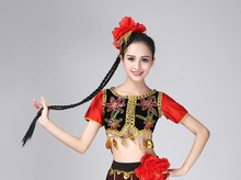 新疆舞少數民族蒙古服孔雀傣族頭飾新款印度舞蹈演出古典頭花道具