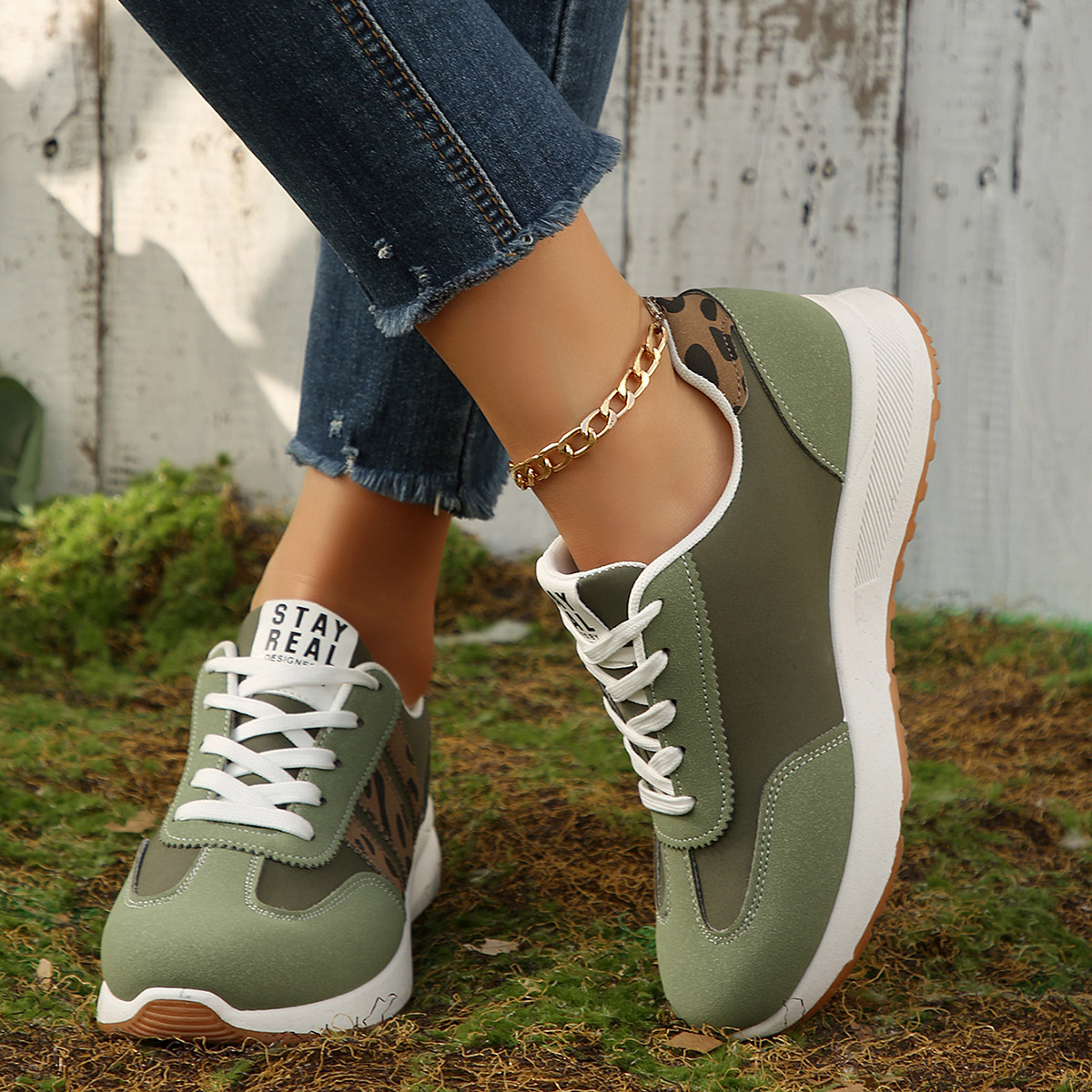 2026 primavera nuevo tamaño transfronterizo retrógrado correa de cabeza redonda zapatos de entrenamiento Agan zapatos deportivos casuales al por mayor image 6