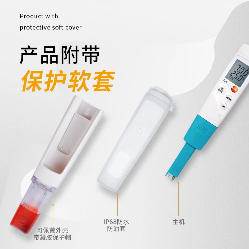 206PH1 ручка для измерения pH, высокоточный pH-метр, полутвердый детектор pH качества воды