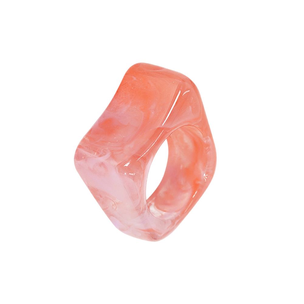 Retro Candy Color Acrylic Ring Wholesale display picture 21