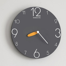钟表挂钟客厅家用时尚免打孔现代时钟挂墙石英钟艺术简约2025新款