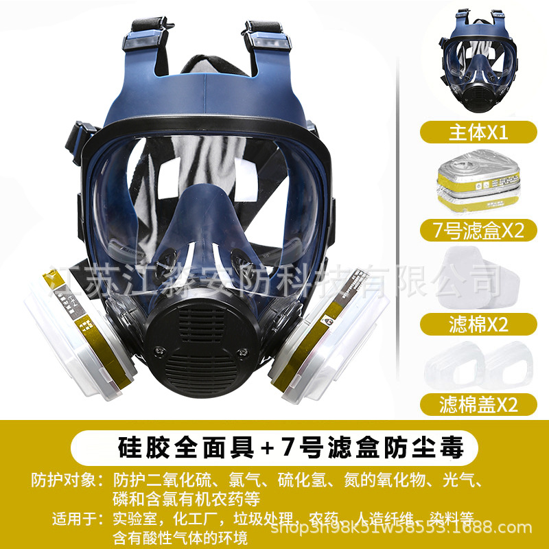 Máscara de gas máscara completa pintura en aerosol formaldehído a prueba de polvo cara completa campana de oxígeno venenosa especial máscara protectora a prueba de polvo