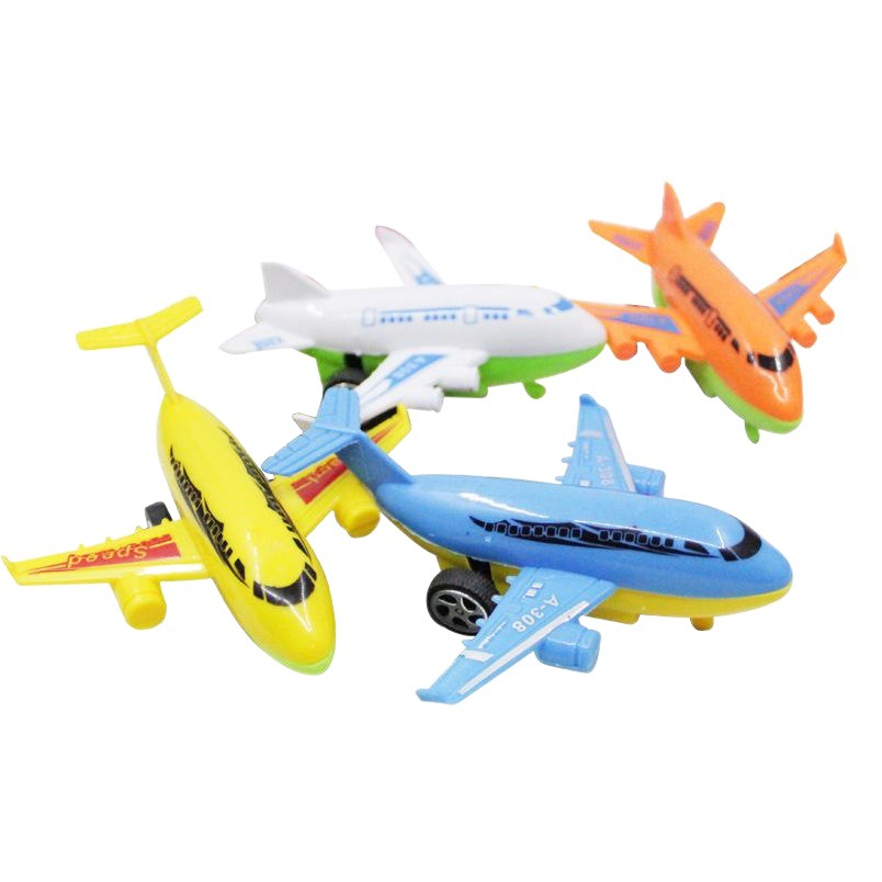 Los niños de dibujos animados mini Tire hacia atrás pequeño avión modelo de regalo bebé juguete coche niño Tire hacia atrás coche bebé regalo