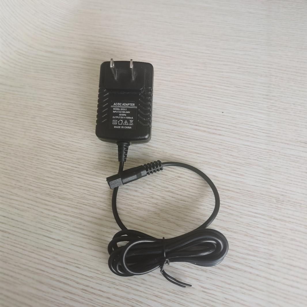 5V1A理发器充电器电源适配器双凹槽插头便携美标充电充电头快充