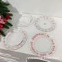 字母酒吧简约透明碟子