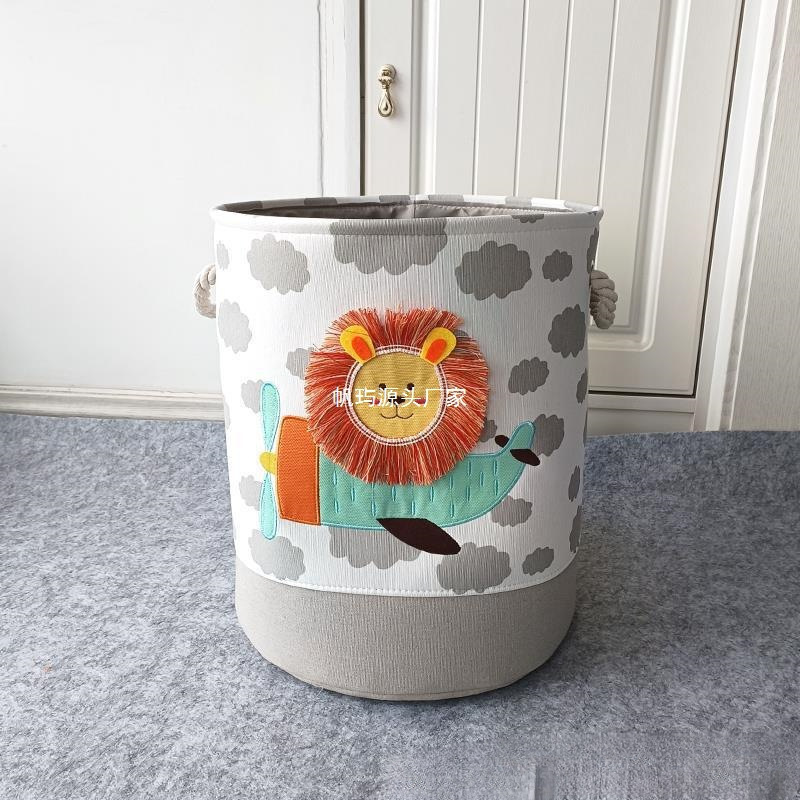 子供のおもちゃはかごの布芸を収納して、赤ちゃんのぬいぐるみの収納かごの漫画の大容量の収納ボックスの桶を厚くします。|undefined