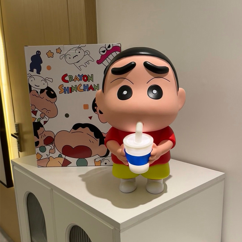光るクレヨンしんちゃんフィギュア 寝室のベッドサイドに置く可愛いナイトライト タップライト クレヨンしんちゃん置物|undefined